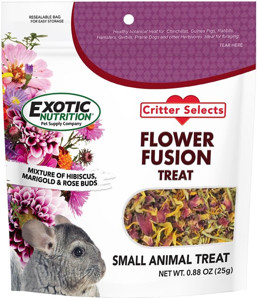 Exotic Nutrition Flower Fusion Small Pet Treats, 0.88-oz bag slide 1 of 4