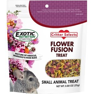 Exotic Nutrition Flower Fusion Small Pet Treats, 0.88-oz bag
