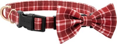 Frisco Festive Plaid Dog Collar with Removeable Plaid Bow, slide 1 of 1