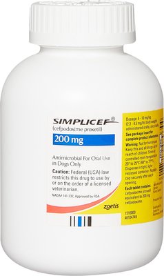 Simplicef (Cefpodoxime Proxetil) Tablets for Dogs, slide 1 of 1