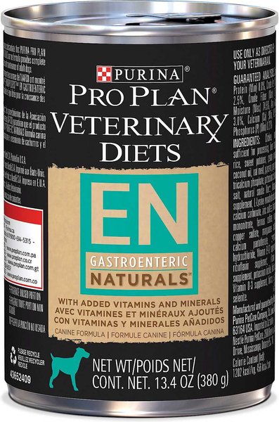Purina Pro Plan Veterinary Diets EN Gastroenteric Naturals Wet Dog Food, 13.4-oz, case of 12, bundle of 2 slide 1 of 11