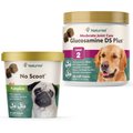 NaturVet No Scoot Dog Soft Chews, 60 count & NaturVet Glucosamine DS Plus MSM & Chondroitin Dog & Cat Soft Chews, 120 count