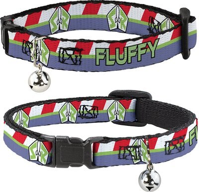 Buckle-Down Disney Toy Story Buzz Lightyear Space Ranger Logo Personalized Breakaway Cat Collar with Bell, slide 1 of 1