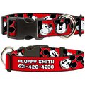 Buckle-Down Disney Mickey Mouse Expressions Personalized Dog Collar, Large