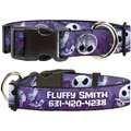 Buckle-Down Disney Nightmare Before Christmas Jack Expressions/Ghosts in Cemetery Personalized Dog Collar, Large
