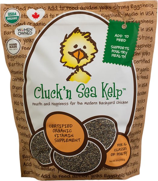 Treats for Chickens Cluck'n Sea Kelp Poultry Treats, 6-lb bag slide 1 of 1