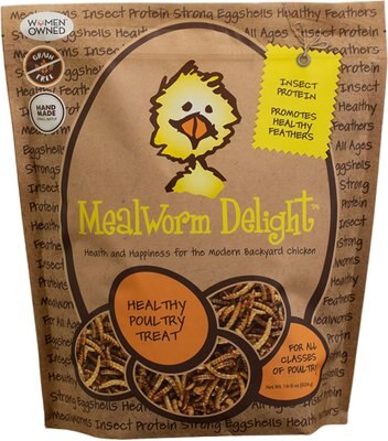 Treats for Chickens Mealworm Delight Poultry Treats, 22-oz bag, slide 1 of 1