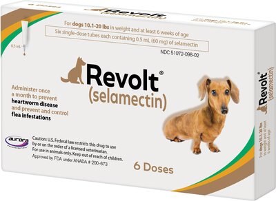 Revolt Topical Solution for Dogs, 10.1-20 lbs, (Brown Box), slide 1 of 1