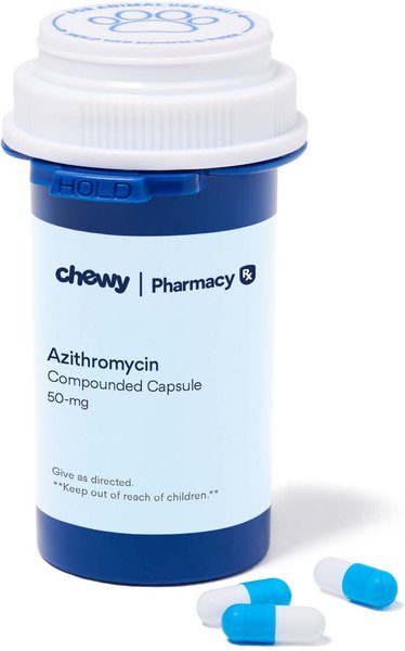 Azithromycin Compounded Capsule for Dogs & Cats, 50-mg, 1 Capsule slide 1 of 4