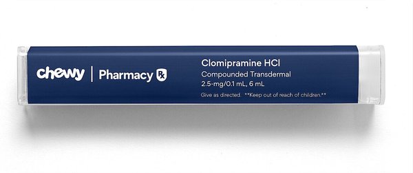 Clomipramine HCl Compounded Transdermal for Cats, 2.5-mg/0.1 mL, 6 mL slide 1 of 5