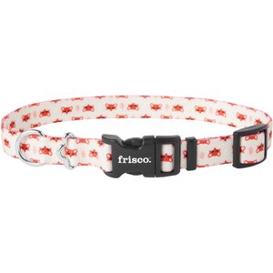 Frisco Fantastic Foxes Dog Collar, SM - Neck: 10 – 14-in, Width: 5/8-in