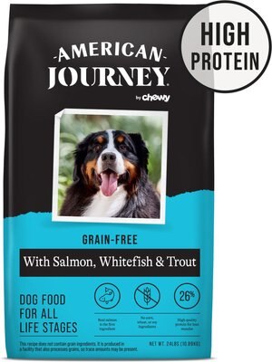American Journey Grain-Free with Salmon, Whitefish & Trout Dry Dog Food, 24-lb bag, slide 1 of 1