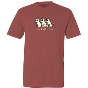 Teddy the Dog Total Sit Show Classic T-Shirt, Crimson, X-Large