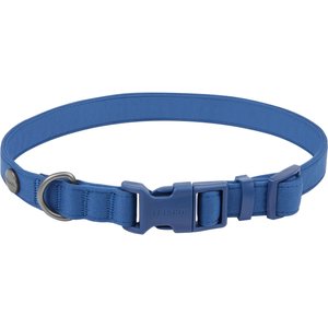 Frisco Monochomatic Dog Collar, True Navy, SM - Neck: 10-14-in, Width: 5/8-in