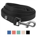 Frisco Monochromatic Dog Leash, Jet Black, LG - Length: 6-ft, Width: 1-in