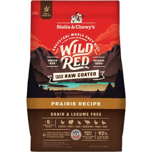 Stella & Chewy's Wild Red Raw Coated Kibble Grain-Free Prairie Recipe Dry Dog Food, 3.5-lb bag