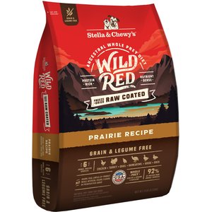 Stella & Chewy's Wild Red Raw Coated Kibble Grain-Free Prairie Recipe Dry Dog Food, 21-lb bag