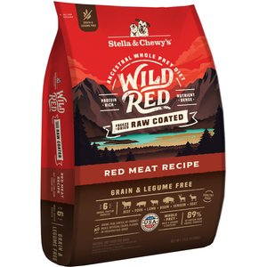 Stella & Chewy's Wild Red Raw Coated Kibble Grain-Free Red Meat Recipe Dry Dog Food, 21-lb bag