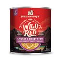 Stella & Chewy's Wild Red Grain-Free Chicken & Turkey Stew Wet Dog Food, 10-oz can, case of 6