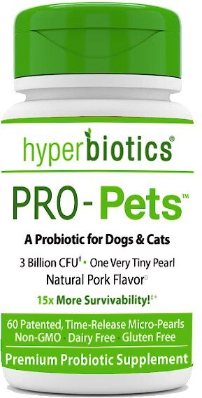 Hyperbiotics PRO-Pets Probiotic Dog & Cat Supplement, 60 count slide 1 of 3