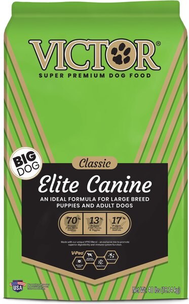 VICTOR Classic Elite Canine Dry Dog Food, 40-lb bag slide 1 of 8