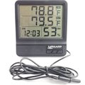 Lifegard Digital Thermometer & Hygrometer, Black