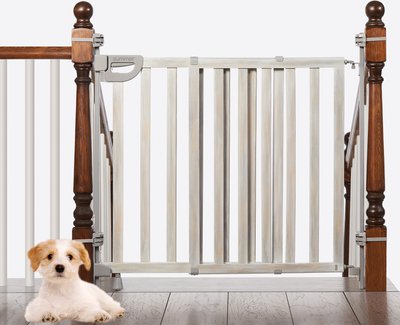 Summer Wood Banister & Stair Dog Gate, slide 1 of 1