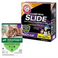 Advantage II Flea Spot Treatment + Arm & Hammer Litter Slide Multi-Cat Scented Clumping Clay Cat Litter