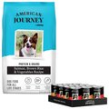 American Journey Active Life Formula Salmon, Brown Rice & Vegetables Recipe Dry Food + Stews Poultry & Beef Grain-Free Canned Dog Food