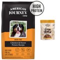 American Journey Chicken & Sweet Potato Recipe Grain-Free Dry Food + Peanut Butter Recipe Grain-Free Oven Baked Crunchy Biscuit Dog Treats