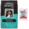 American Journey Lamb & Sweet Potato Recipe Grain-Free Dry Food + Tylee's Freeze-Dried Meals for Dogs, Beef Recipe