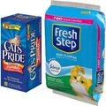 Cat's Pride Jumbo Litter Box Liners, 15-count + Fresh Step Febreze Scented Non-Clumping Clay Cat Litter
