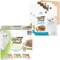 Fancy Feast Classic Poultry & Beef Feast Canned Food + Savory Cravings Limited Ingredient Beef & Crab Flavor Cat Treats