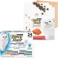 Fancy Feast Creamy Delights Canned Food + Savory Cravings Limited Ingredient Salmon Flavor Cat Treats