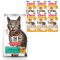 Hill's Science Diet Adult Perfect Weight Chicken Recipe Dry Food + Inaba Churu Grain-Free Chicken Puree Lickable Cat Treat