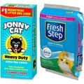 Jonny Cat Heavy Duty Jumbo Litter Box Liners, 5 count + Fresh Step Febreze Scented Non-Clumping Clay Cat Litter, 35-lb bag