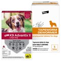 K9 Advantix II Flea & Tick Spot Treatment, 21-55 lbs + Bayer Tapeworm Dog De-Wormer