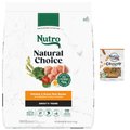 Nutro Natural Choice Adult Chicken & Brown Rice Recipe Dry Food + Crunchy with Real Peanut Butter Dog Treats