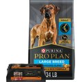 Purina Pro Plan Adult Large Breed Shredded Blend Chicken & Rice Formula Dry Food + Savor Canned Dog Food