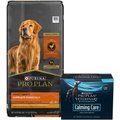 Purina Pro Plan Adult Shredded Blend Chicken & Rice Formula Dry Food + Purina Pro Plan Veterinary Diets Calming Care Probiotic Dog Supplement