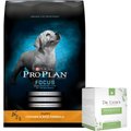 Purina Pro Plan Puppy Chicken & Rice Formula Dry Food + Dr. Lyon's Probiotic Daily Digestive Health Support Dog Supplement