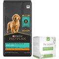 Purina Pro Plan Puppy Shredded Blend Chicken & Rice Formula with Probiotics Dry Food + Dr. Lyon's Probiotic Daily Digestive Health Support Dog Supplement
