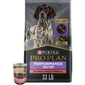 Purina Pro Plan Sport All Life Stages Performance 30/20 Salmon & Rice Formula Dry Food + Focus Adult Classic Sensitive Skin & Stomach Salmon & Rice Entree Canned Dog Food