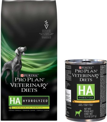 Purina Pro Plan Veterinary Diets HA Hydrolyzed Formula Dry Food + Chicken Flavor Pate Adult Canned Dog Food, slide 1 of 1