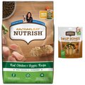 Rachael Ray Nutrish Natural Chicken & Veggies Recipe Dry Food + Soup Bones Chicken & Veggies Flavor Dog Treats