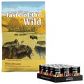 Taste of the Wild High Prairie Grain-Free Dry Food + American Journey Poultry & Beef Grain-Free Canned Dog Food