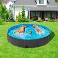 Yaheetech Foldable PVC Dog & Cat Swimming Pool, Black, XX-Large