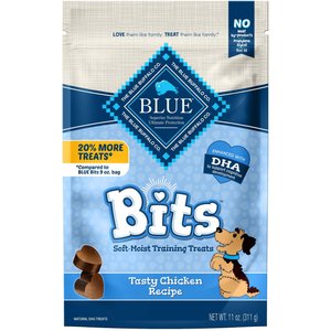 Blue Buffalo Blue Bits Tasty Chicken Recipe Soft-Moist Training Dog Treats, 11-oz bag