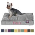 Majestic Pet Shredded Memory Foam Villa Personalized Pillow Cat & Dog Bed w/ Removable Cover, Vintage, Small