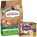 Rachael Ray Nutrish Natural Chicken & Veggies Recipe Dry Food + Natural Hearty Recipes Wet Dog Food